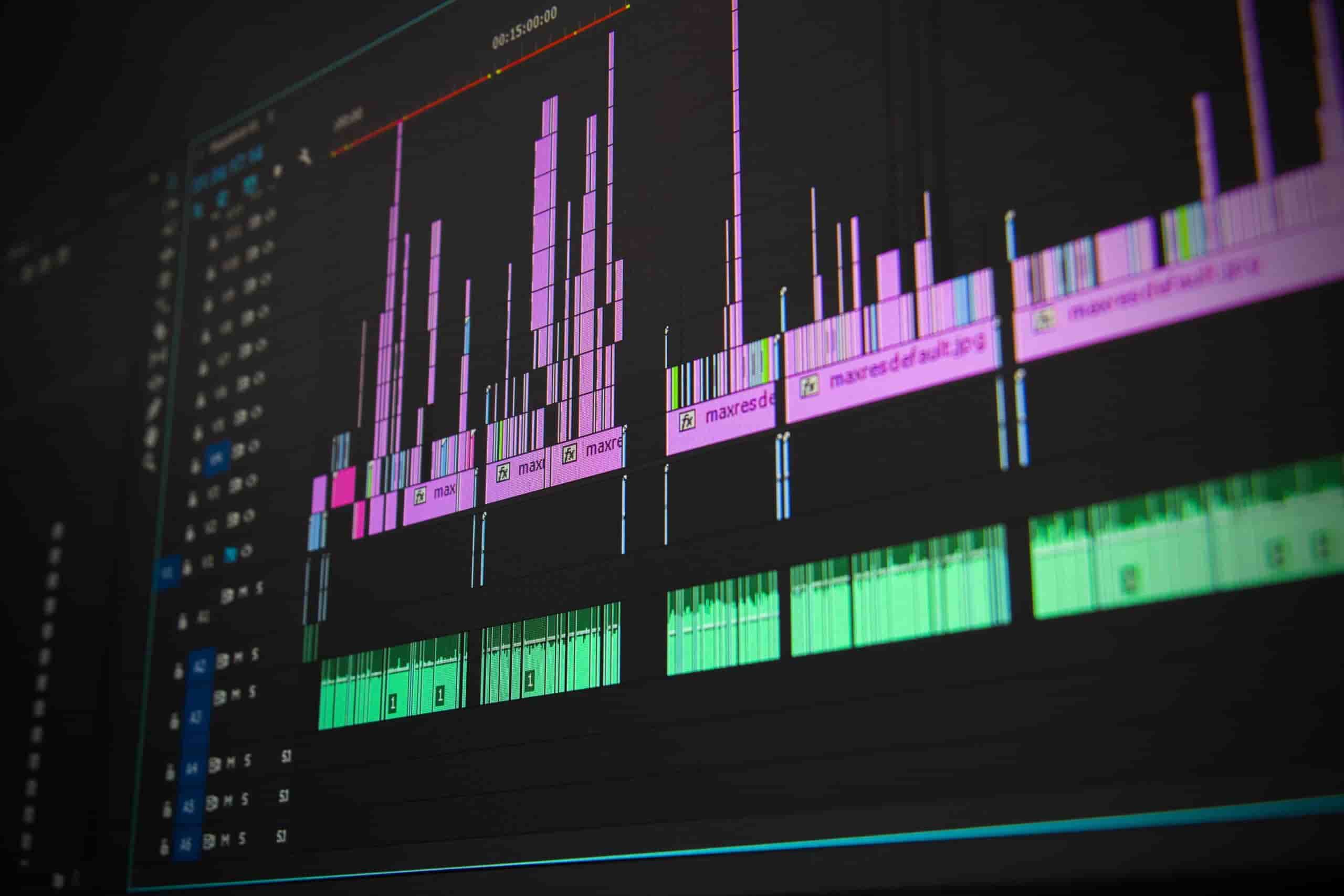 Adobe Premiere Pro Video Editing Timeline